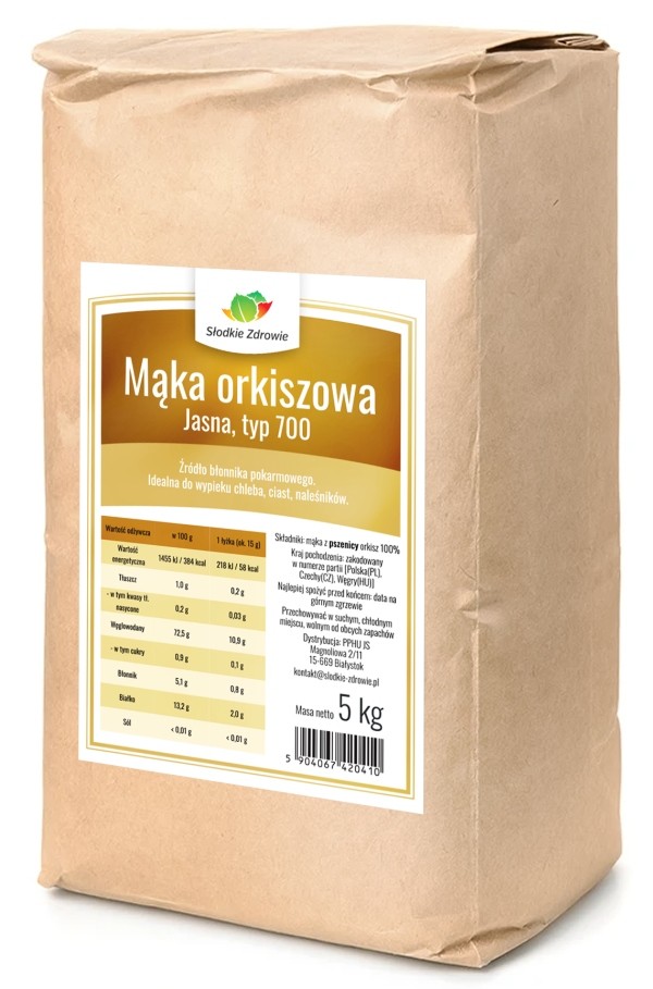 Mąka orkiszowa - jasna typ 700 - 5kg